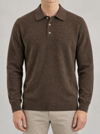 Ashford Relaxed Knit Polo Pullover