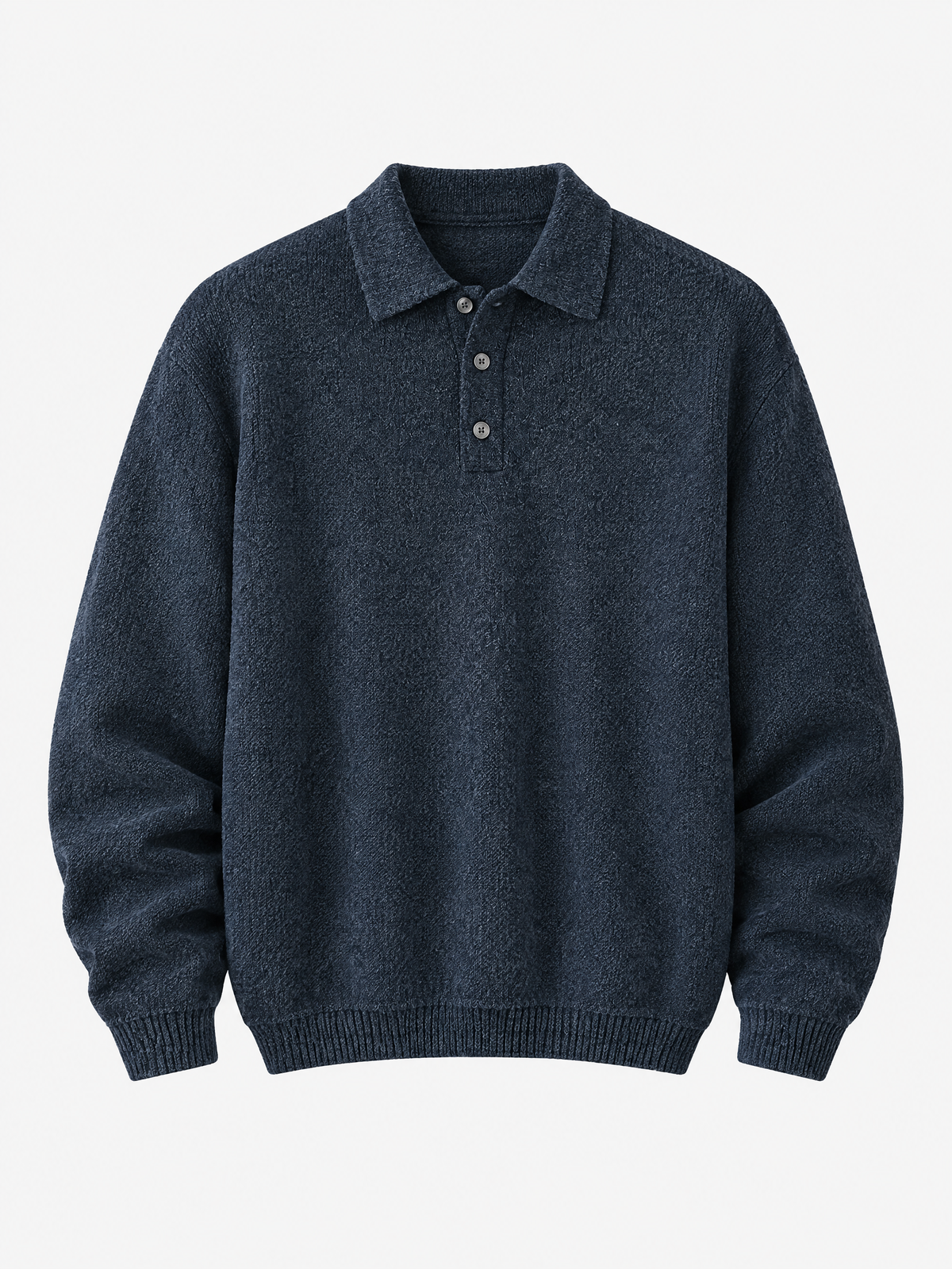 Ashford Relaxed Knit Polo Pullover