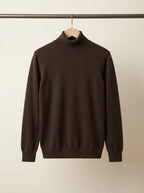 Sophisticated Wool Blend Turtleneck Sweater