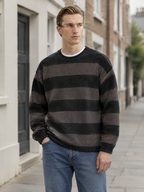 James Striped Knitted Crewneck