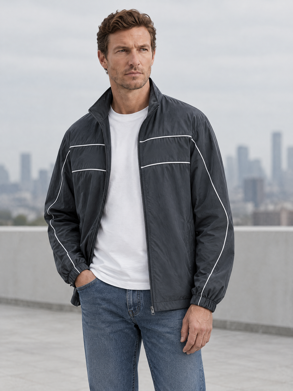 Kai Luminous Stripe Zip Jacket