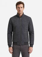 Waffle Texture Stand Collar Jacket