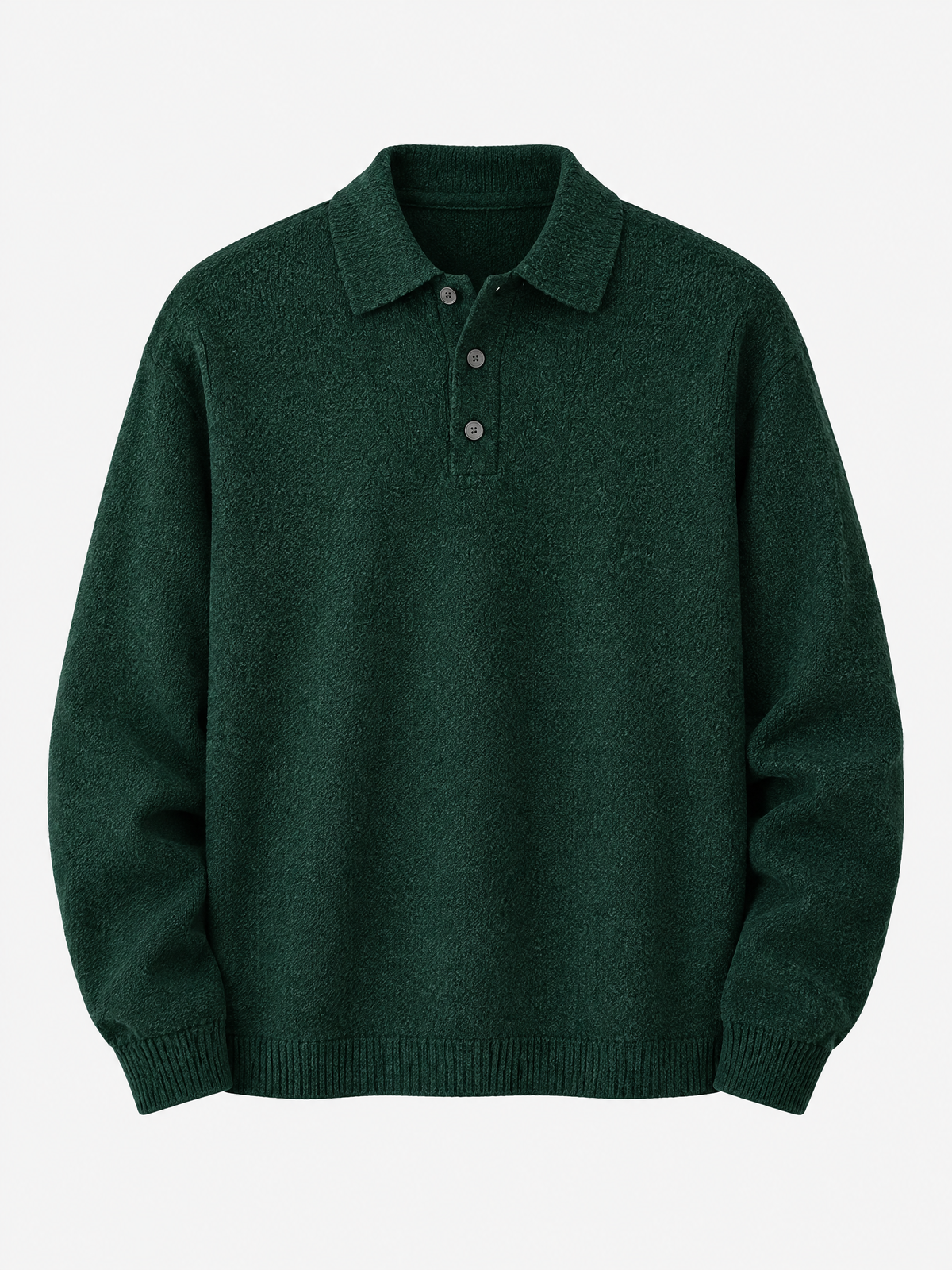 Ashford Relaxed Knit Polo Pullover
