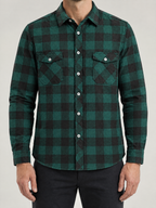 Calvin Flannel Checkered Long Sleeve Shirt