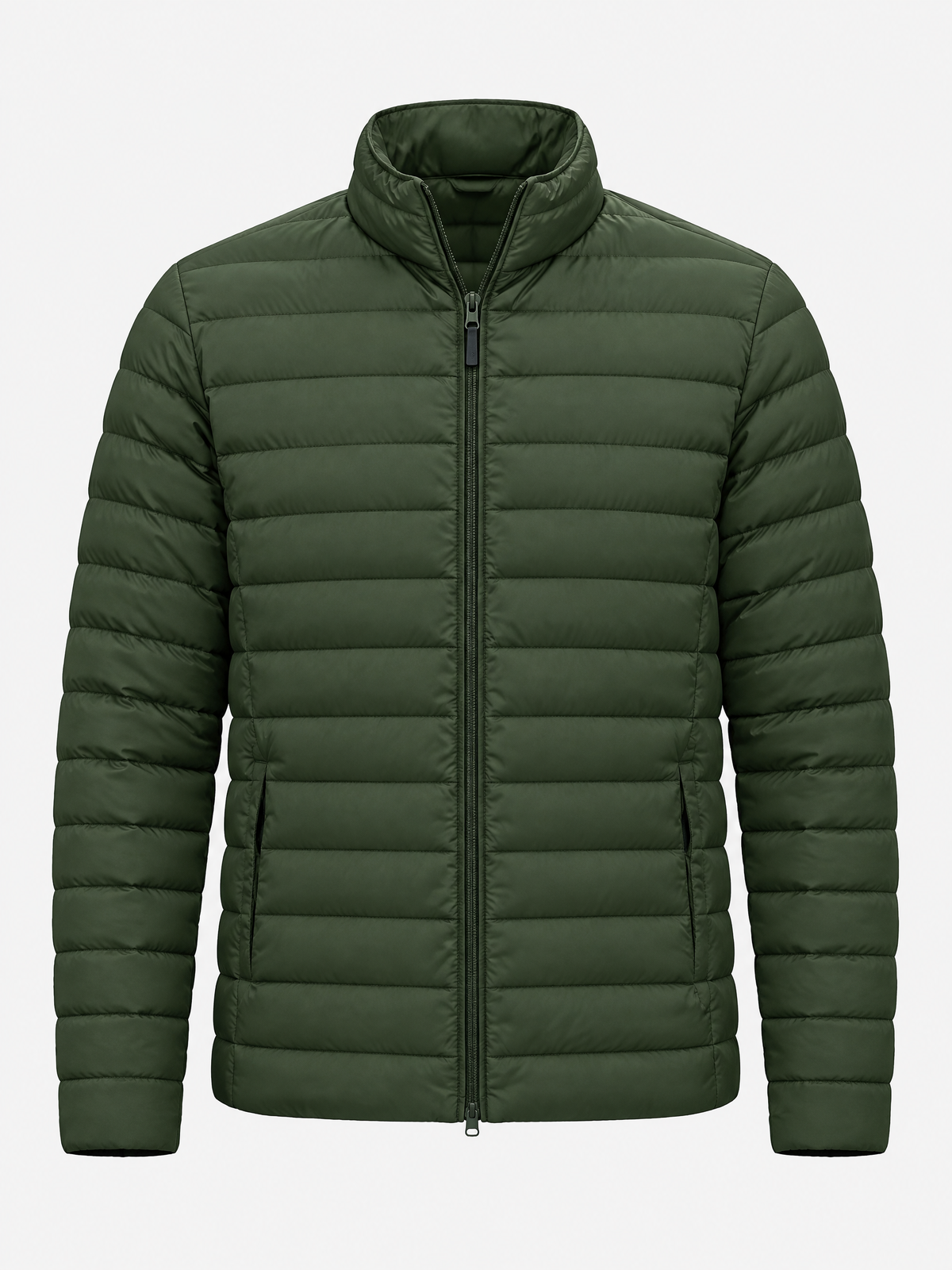 Quilted Stand Collar Puffer Jacket