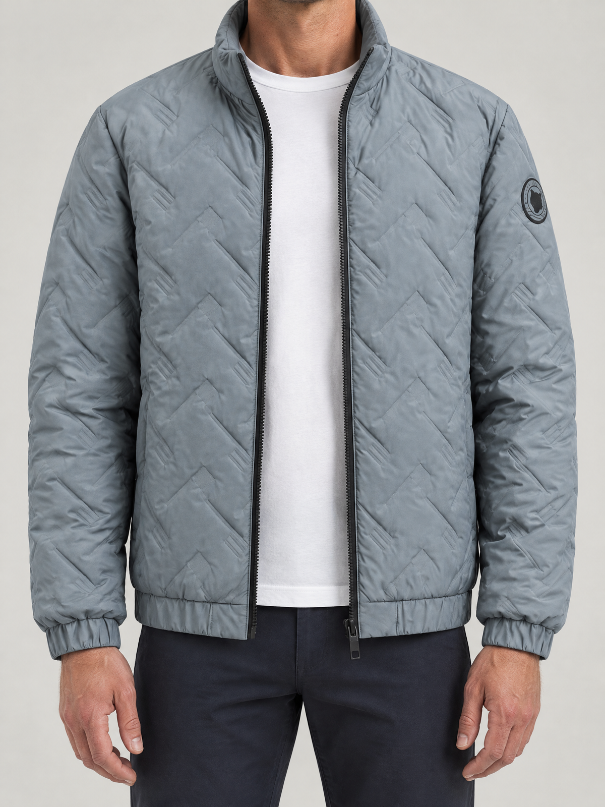 Quilted Stand Collar Jacket
