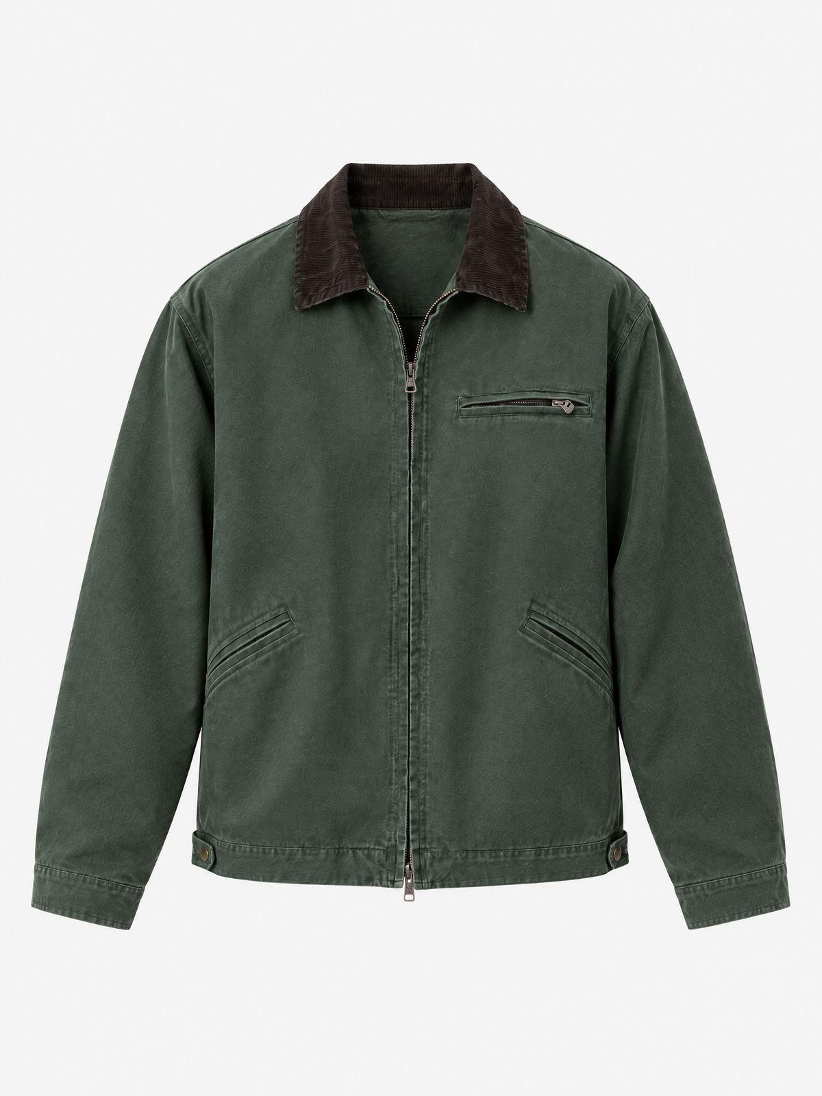 Leo Corduroy Collar Canvas Barn Jacket
