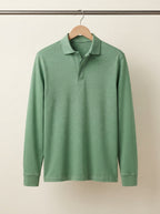 Classic Long-Sleeve Polo Shirt