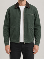 Leo Corduroy Collar Canvas Barn Jacket
