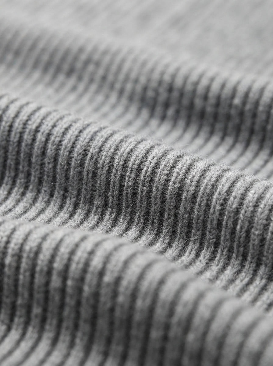 Fitted Knit Quarter Zip Sweater