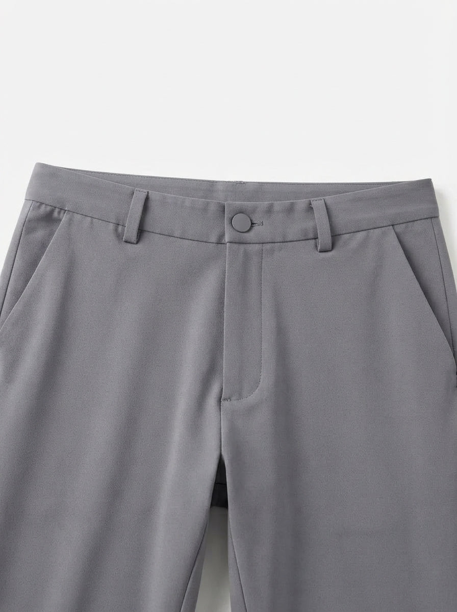 Men's Smart Casual Stretch Solid Trousers