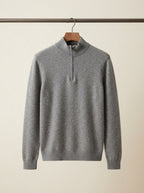 Cashmere Half-Zip Pullover Sweater