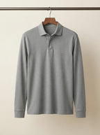 Classic Long-Sleeve Polo Shirt
