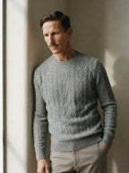 Cable Knit Crewneck Sweater