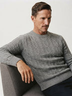 Cable Knit Crewneck Sweater