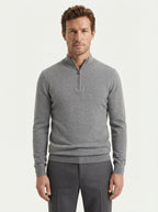 Cashmere Half-Zip Pullover Sweater
