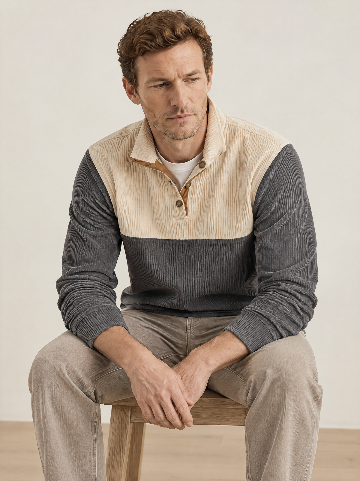 Arthur Pullover Corduroy Sweater