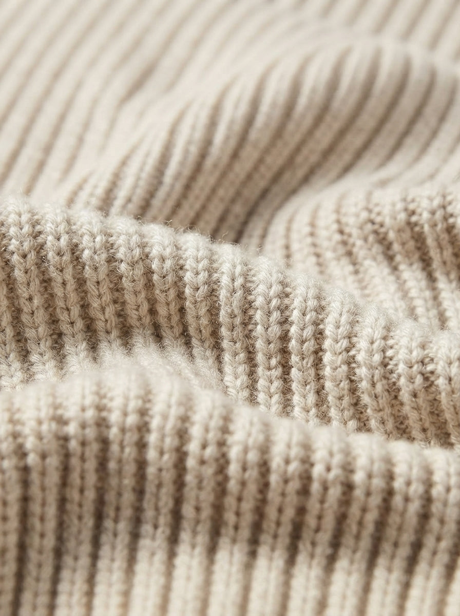 Men's Knitted Quarter-Zip Sweater