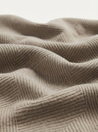 Cardigan Ribbed Texture Zipper Men