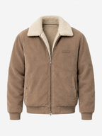Plush-Lined Corduroy Zip Jacket