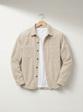 Men's Casual Corduroy Lapel Collar Overshirt