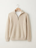 Men's Knitted Quarter-Zip Sweater