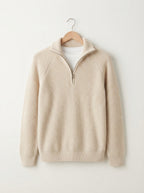 Men's Knitted Quarter-Zip Sweater