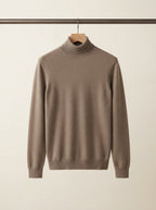 Sophisticated Wool Blend Turtleneck Sweater