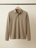Classic Long-Sleeve Polo Shirt
