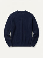 100% Organic Cotton Ribbed Crewneck Sweater