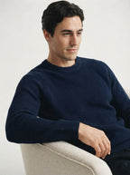 100% Organic Cotton Ribbed Crewneck Sweater
