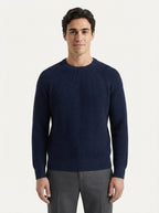 100% Organic Cotton Ribbed Crewneck Sweater