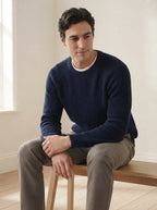 100% Organic Cotton Ribbed Crewneck Sweater