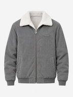 Plush-Lined Corduroy Zip Jacket