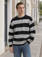 James Striped Knitted Crewneck