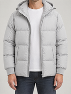 Alpine Puffer Jacket - Light Grey