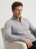 Cashmere Half-Zip Pullover Sweater