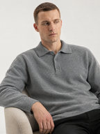 Ashford Relaxed Knit Polo Pullover