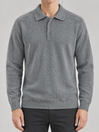 Ashford Relaxed Knit Polo Pullover