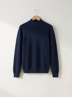 Essential Ribbed Mock Neck Sweater