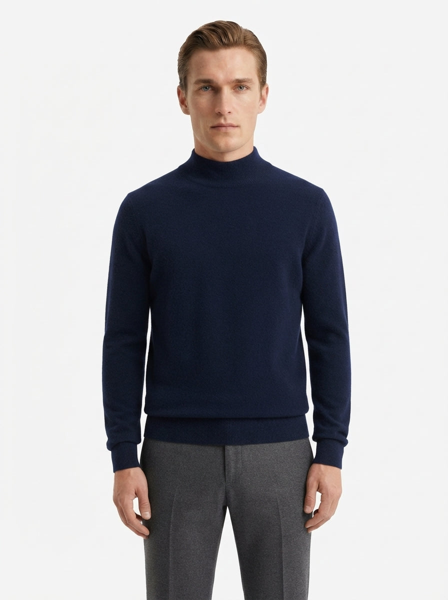 Essential Ribbed Mock Neck Sweater