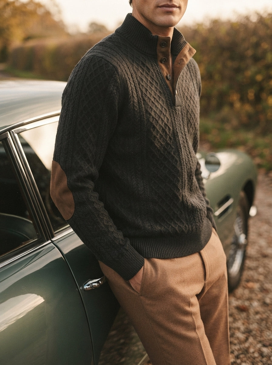 Classic High Collar Pullover