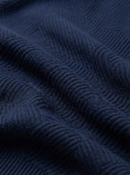 Cardigan Ribbed Texture Zipper Men