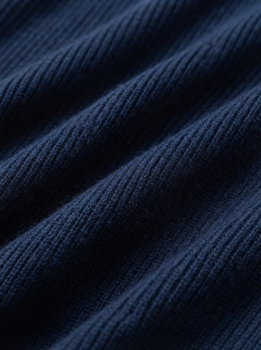 Men's Casual Knitted Zip Sweater