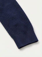 Textured Viscose Crewneck Sweater