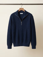 Men's Casual Knitted Zip Sweater