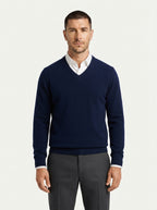 Men's Jumper Pullover V-Neck Slim Fit