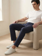 Men's Smart Casual Stretch Solid Trousers