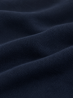 Ribbed Knit Long Sleeve Polo Shirt