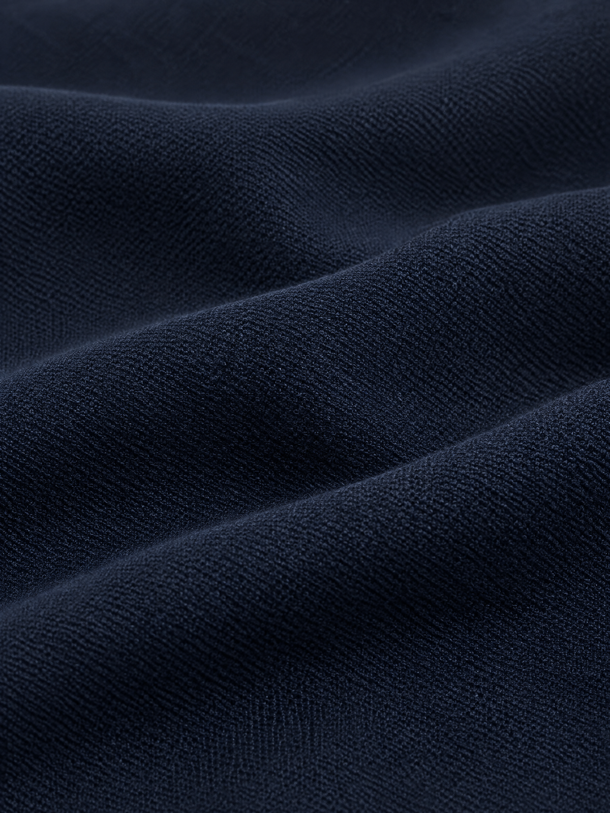 Ribbed Knit Long Sleeve Polo Shirt